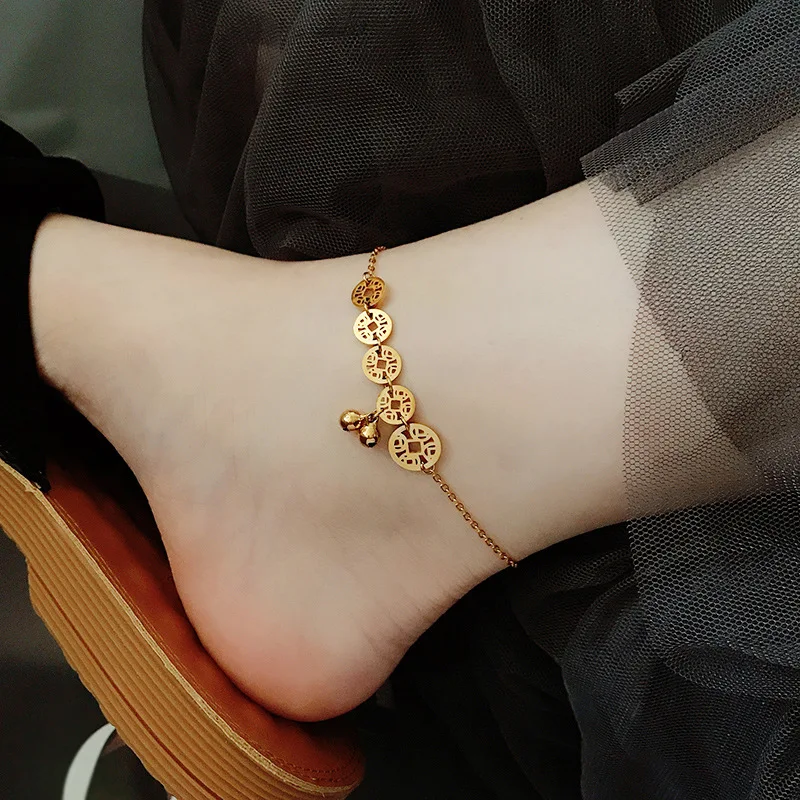 

2020 fashion gold plated butterfly anklet women