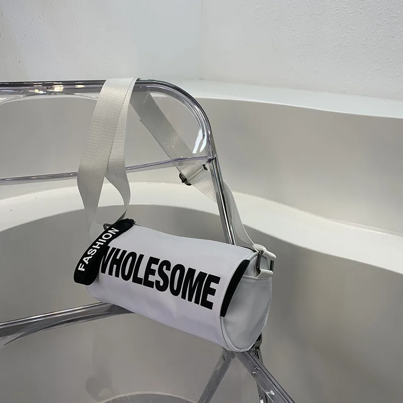 

hot sale cross - slung leisure cylinder shape sports bag