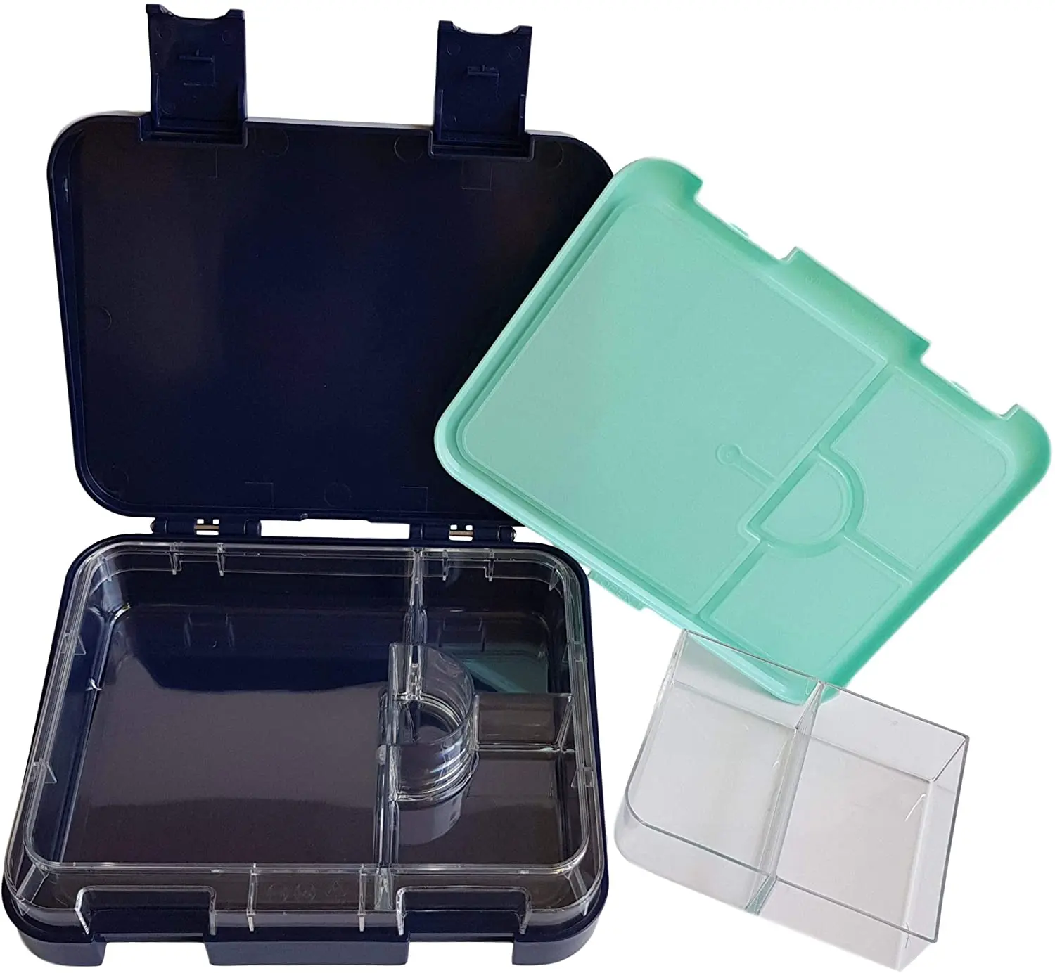 

Wholesale BPA free kids plastic 6 compartments bento lunch boxes kids, Customized