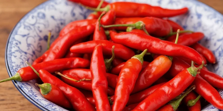 Fresh ingredients for making sweet Thai chili sauce