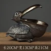 Bronzed pelican storage home decor resin crafts