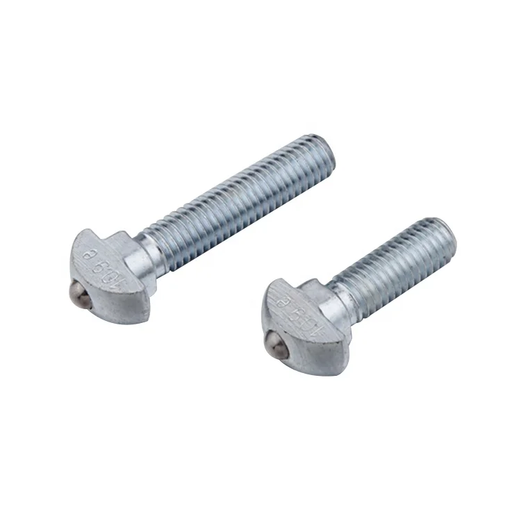 Steel Galvanized Spring Loaded Ball M8x25 T Bolt for 40 Series Aluminum ...