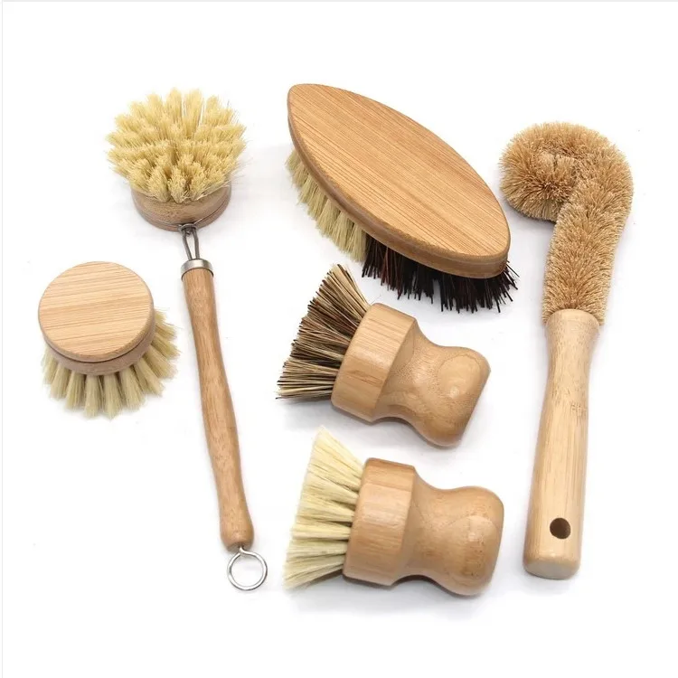 

Bulk Amazon 2021 Natural Dish Wahser Hand Scrubbing Brush Vegan Kitchen Accessories Cleaning Brush Set Scrubber For Household