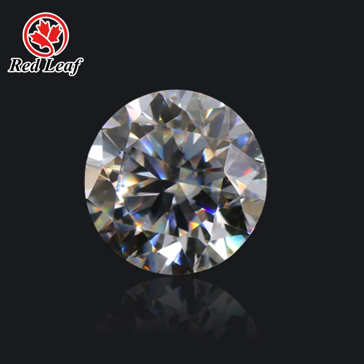 

Redleaf moissanite Bottom Price Fake Diamond 4 carat 10mm G H I J color gra certified moissanite