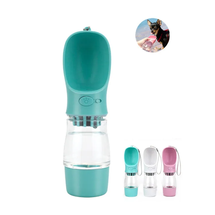 

Dropshipping Travel Outdoor Portable Collapsible Pet Supplies Dog Drinking Water Bottles, Pinl/blue/white