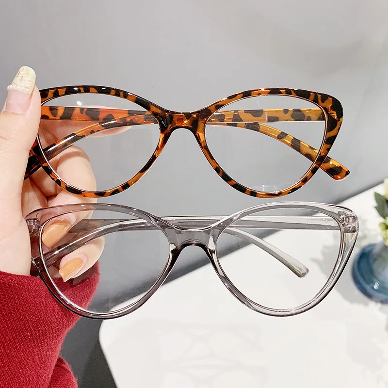 

15933 New Retro Spectacle Frame Cat Eye Trendy Optical Eyewear Classic Vintage Custom Logo Anti Blue Light Blocking Glasses 2023