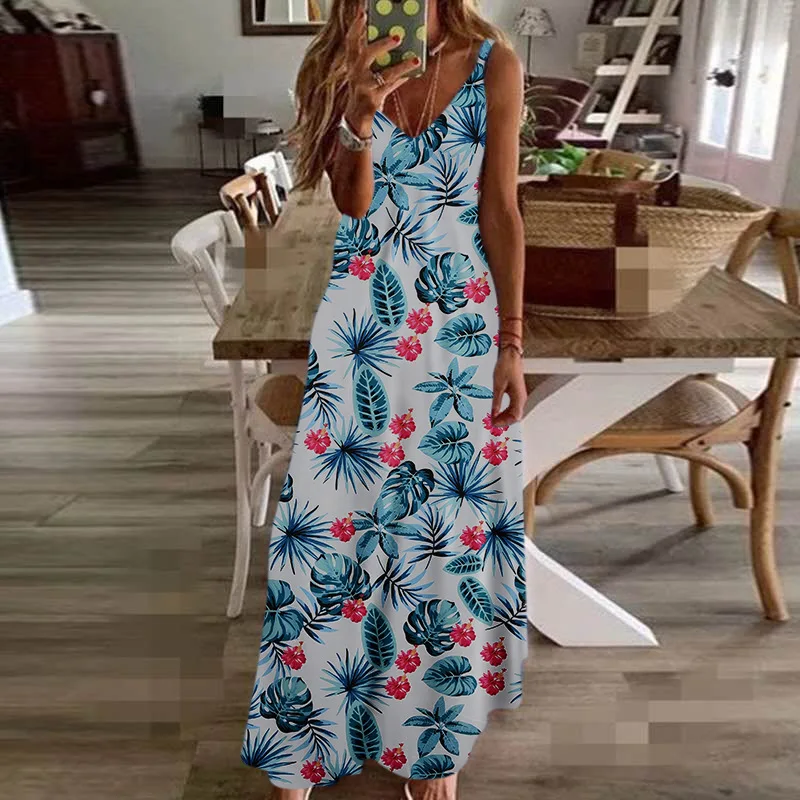 

Women's dress slim and Long Floral sling skirt, Shown