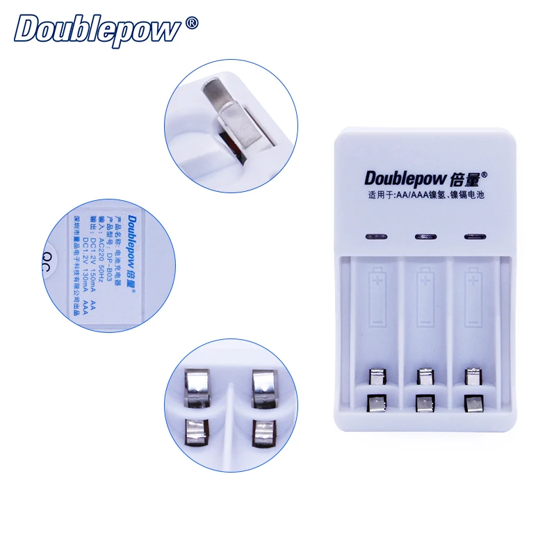 

Battery Charger with 3 2700mAh Ni-MH AA and AAA NiMH Quick Battery Charger Rechargeable Batteries