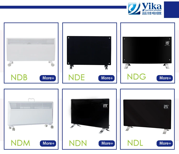 Display touch control 220v 2400w panel convector heater with wifi