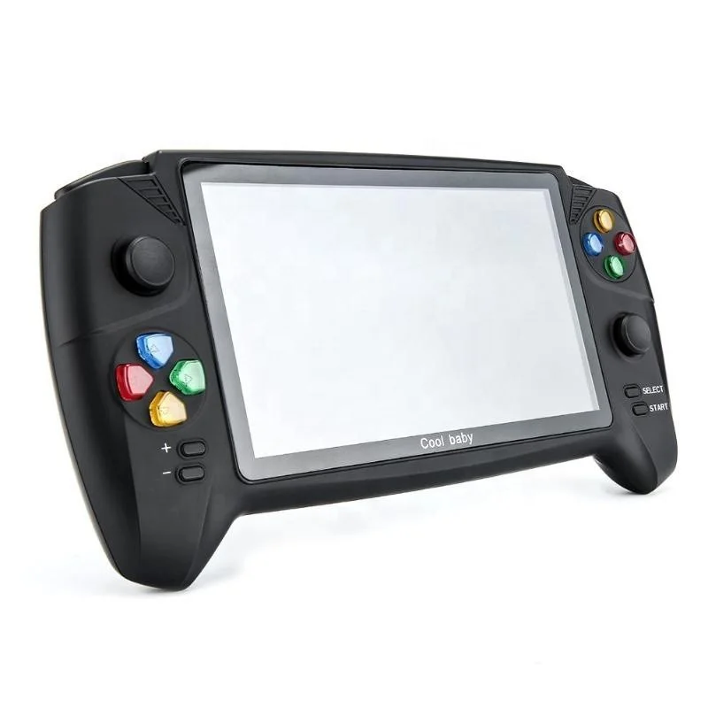 

Screen 7 inch Retro Kids Video portable Games Consoles For E-BOOK LCD Screen Handheld Game Player with controller, Black