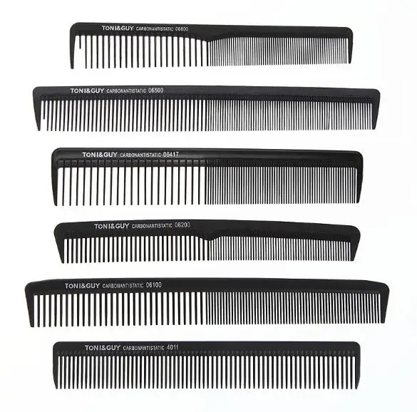 

Free Sample Assorted Comb Salon Professional Tony Guy Hair Comb Cutting Carbon Comb