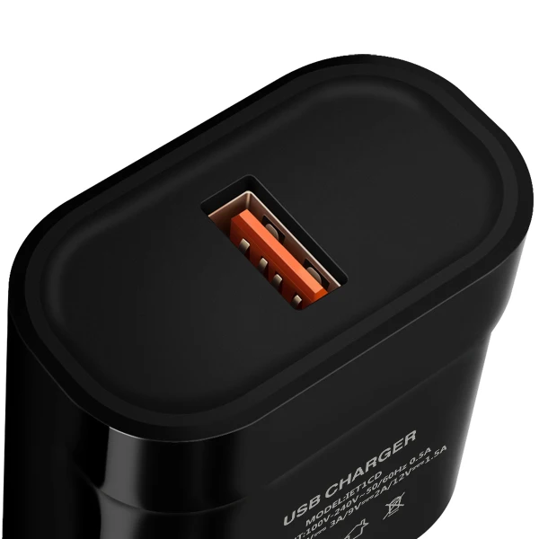 
18w QC3.0 quick charge usb wall charger single port adapter for mobile phone and tablet us eu plug 