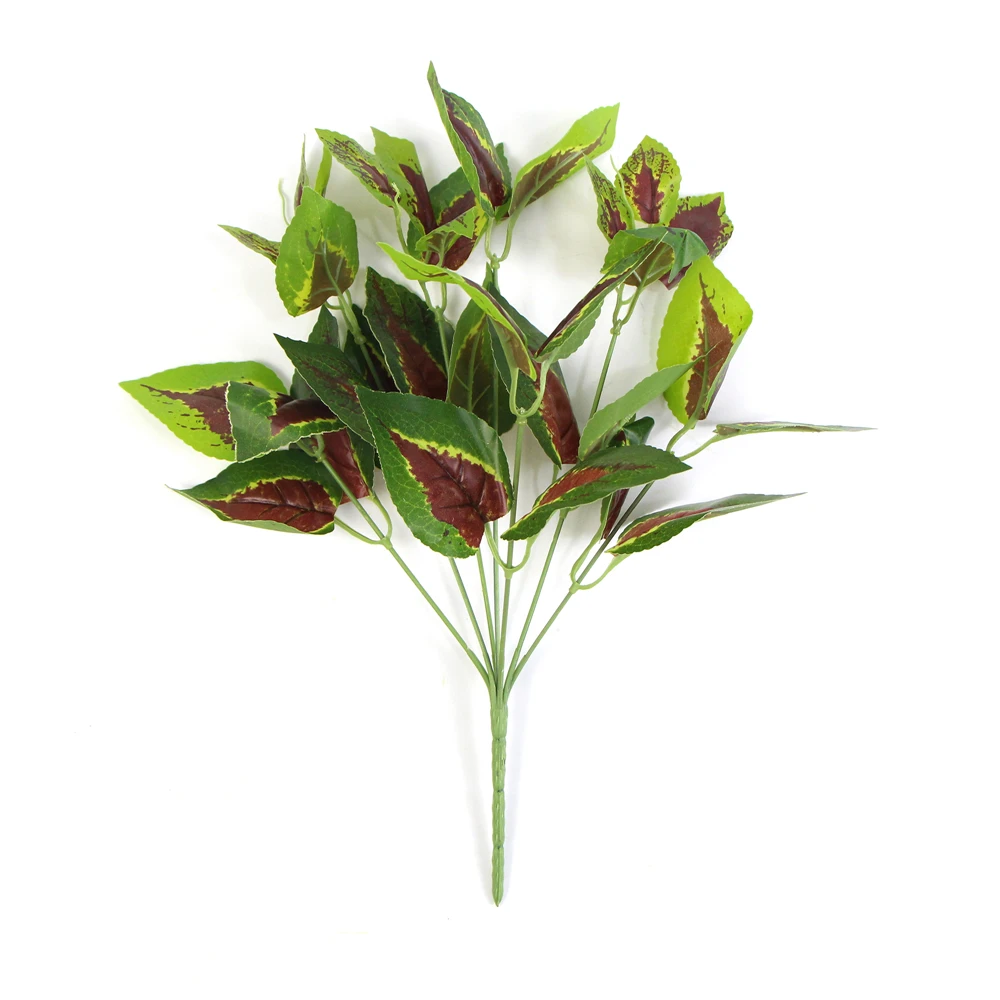 新型人造塑料绿色植物室内装饰人造树叶