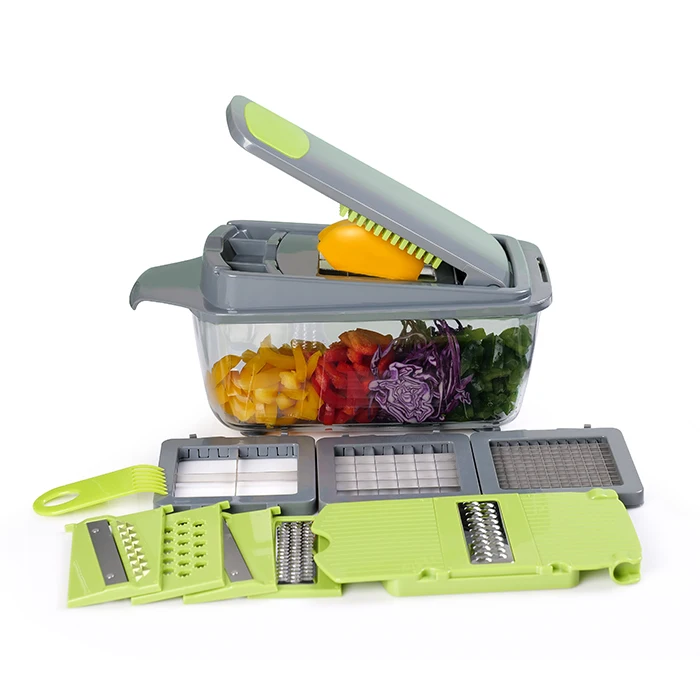 

Smile mom Multi kitchen helper Onion Cutter - Vegetable Mandoline Slicer - Ginger Grater Vegetable & Fruit Dicer Cutter