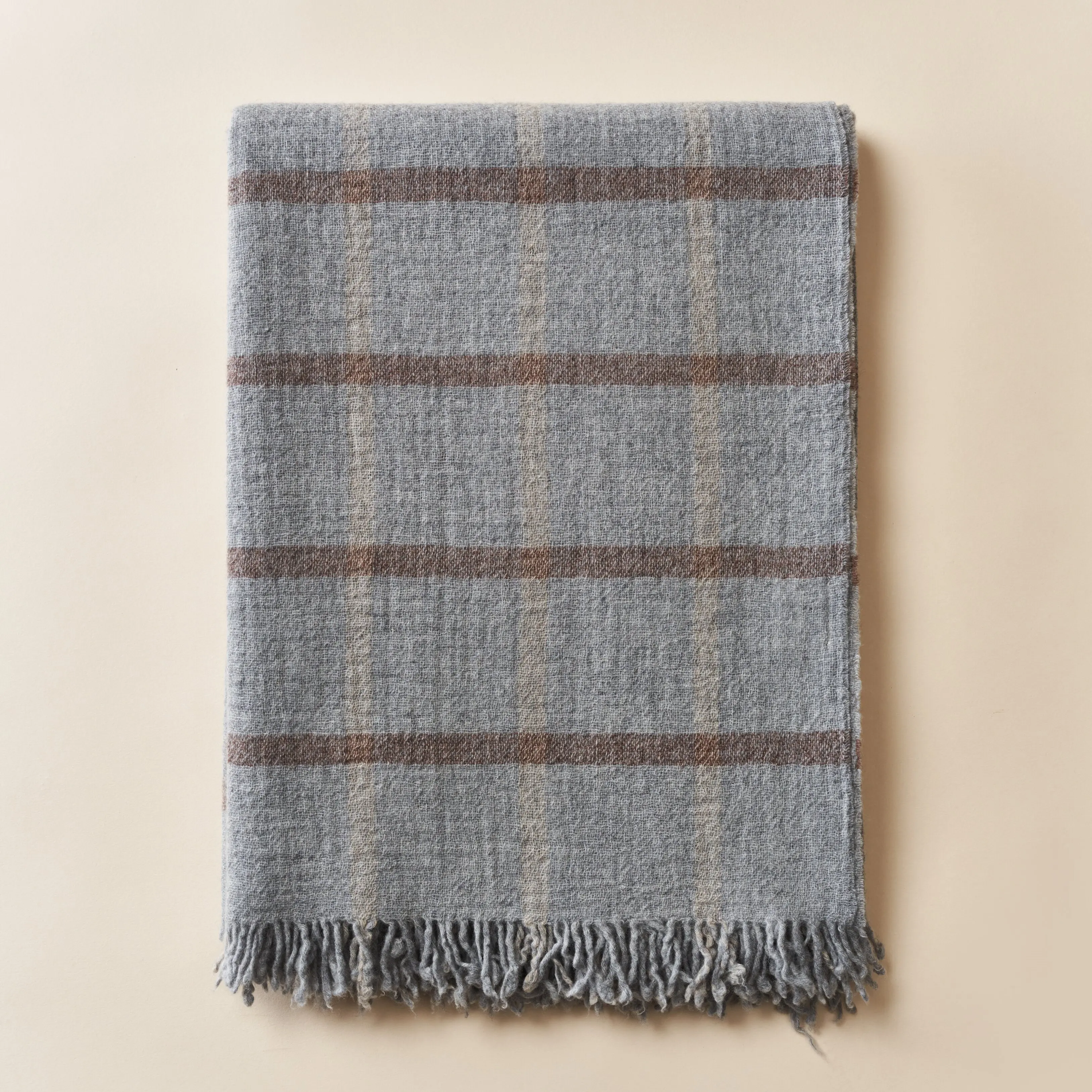 New Style Fashion Merino Wool Blanket Double-Sided Yarn Woven 100% Australian Wool Throw Blanket Shawl for Winter