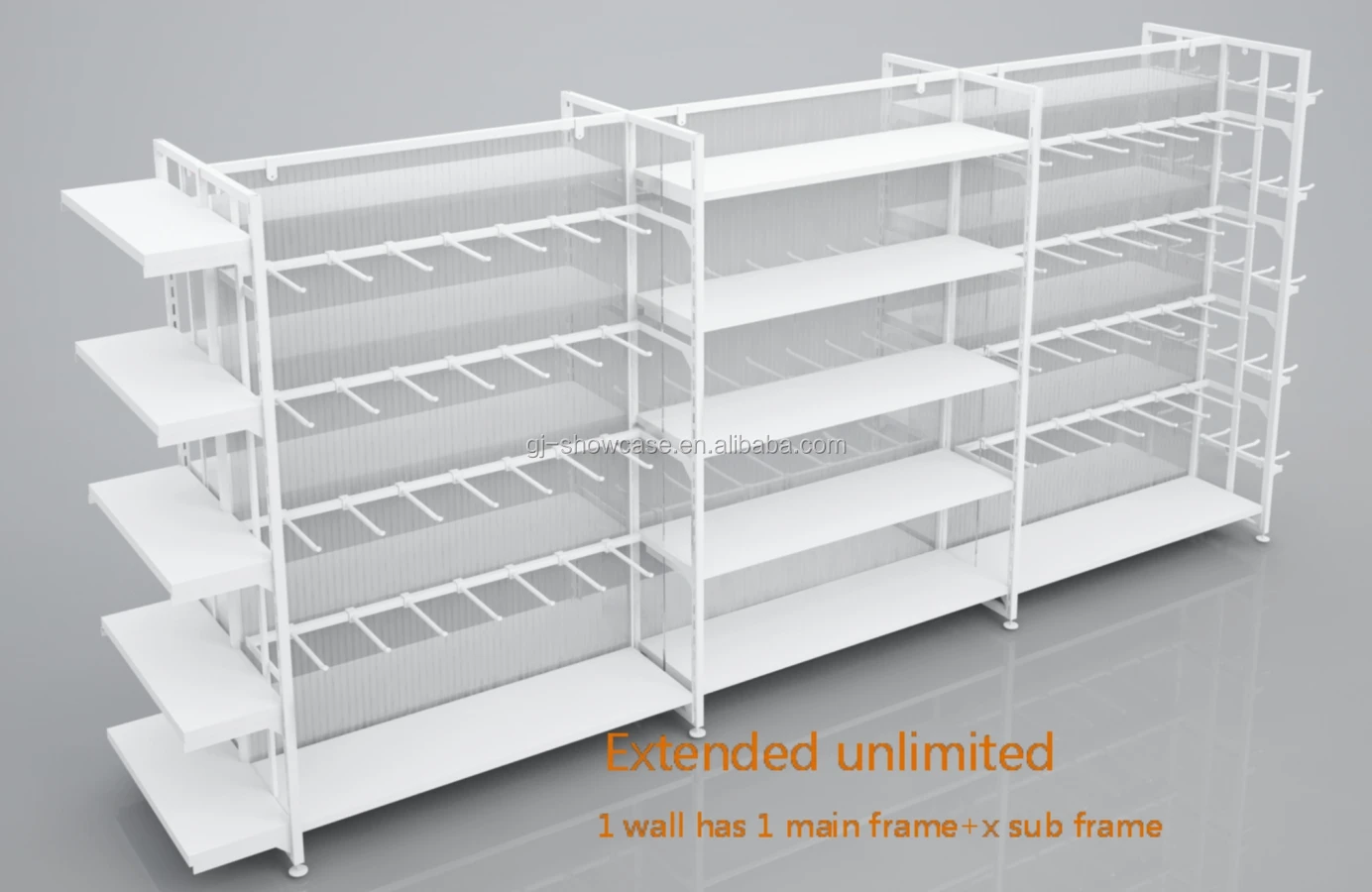 Wholesale Retail Store Shelves Shop Decoration Wooden Gondolas Display