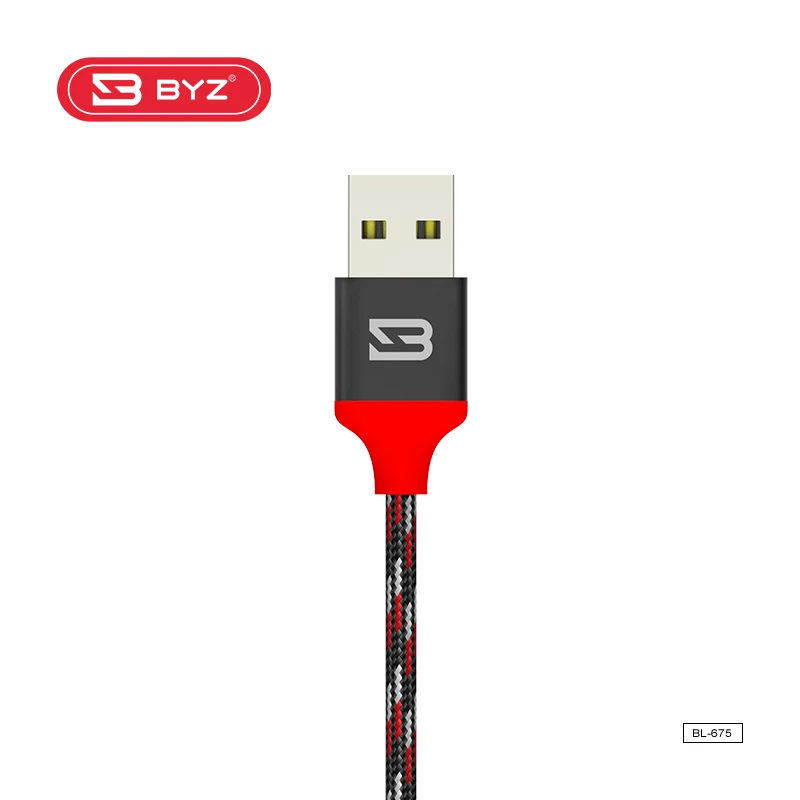 The best quality BYZ high speed nylon braid data cable 3 in 1 multiple function USB cable support for type-c iphone micro cable - ANKUX.COM