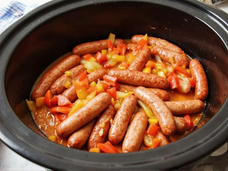 Perfect Slow Cooker Sausage Peppers and Onions Recipe