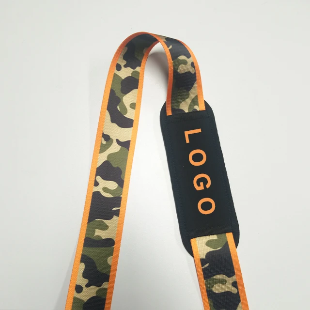 

A Colorful removable camo pad stripe adjustable shoulder bag strap 2 inches nylon stripe replacement cross body shoulder strap, Red/pink/orange/ orange&pink