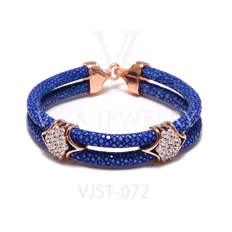 

Viya jewelry DHL free shipping Wholesale Genuine Stingray/Python Luxury Box Bracelet