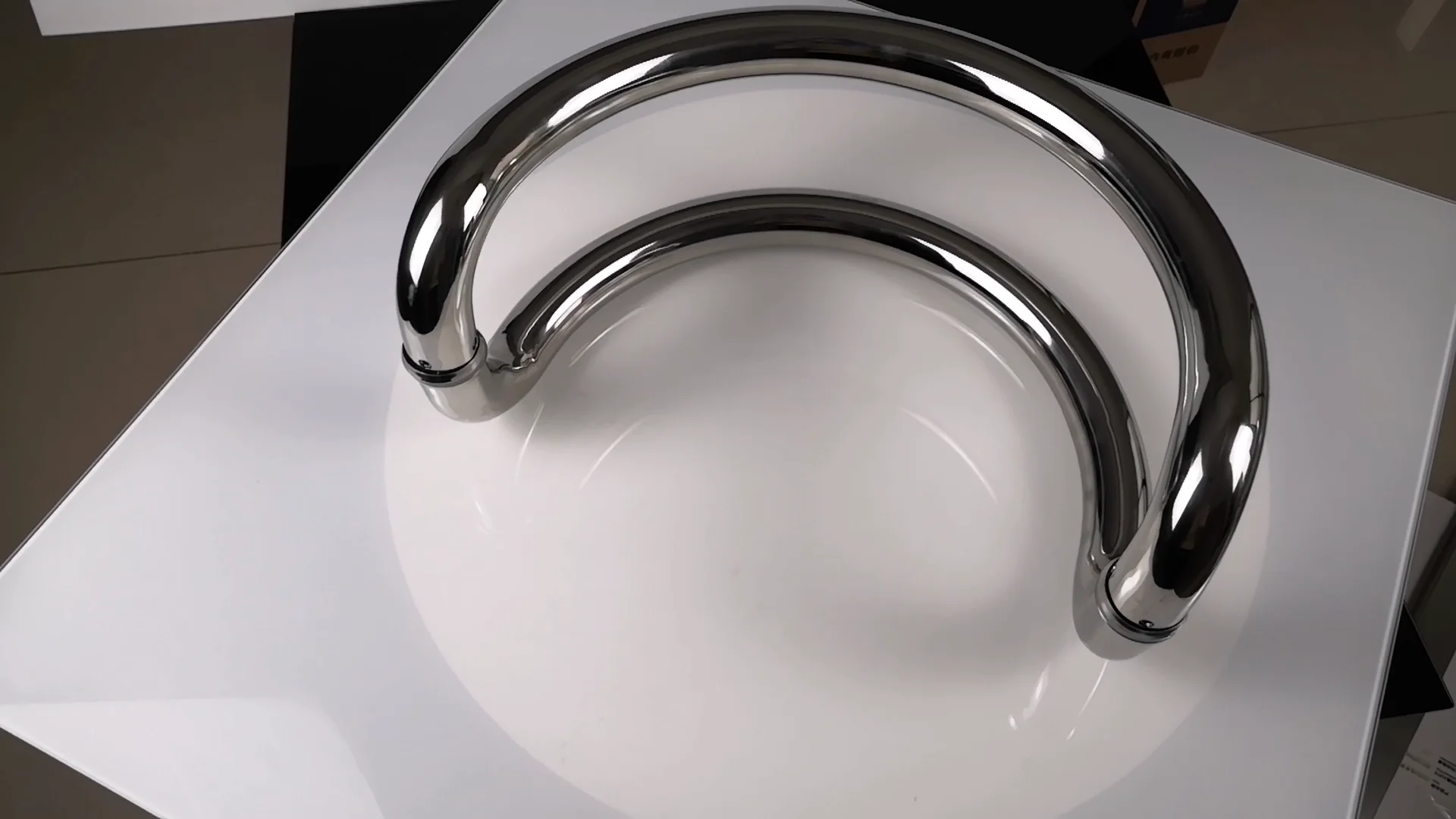 C Shape Back To Back Stainless Steel Glass Door Handle For Shower Room