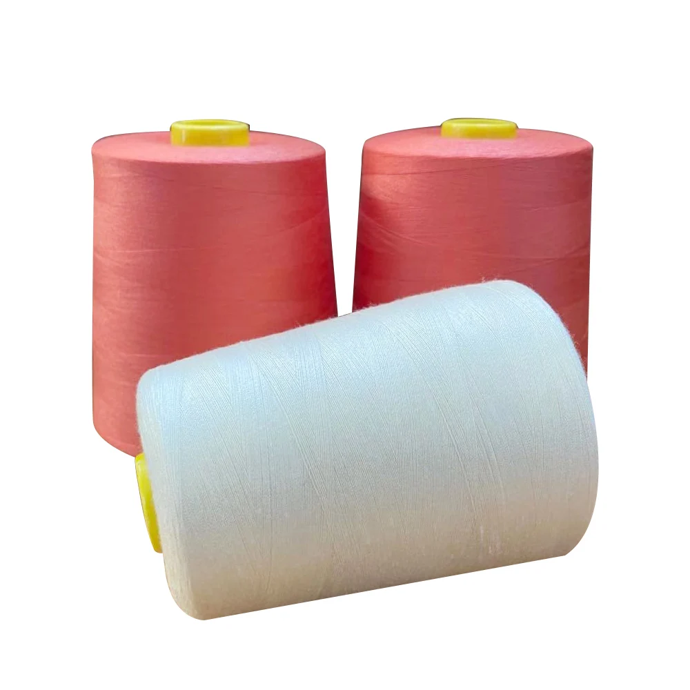 

20S/2 plastic tube spun polyester sewing thread for Jeans and knitting, Color card or customed