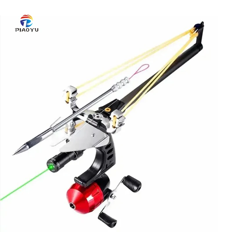 

PIAO YU Straight Rod High Precision Telescopic High Power Red Laser Flat Rubber Band Stainless Steel Outdoor Hunting Catapult Sl