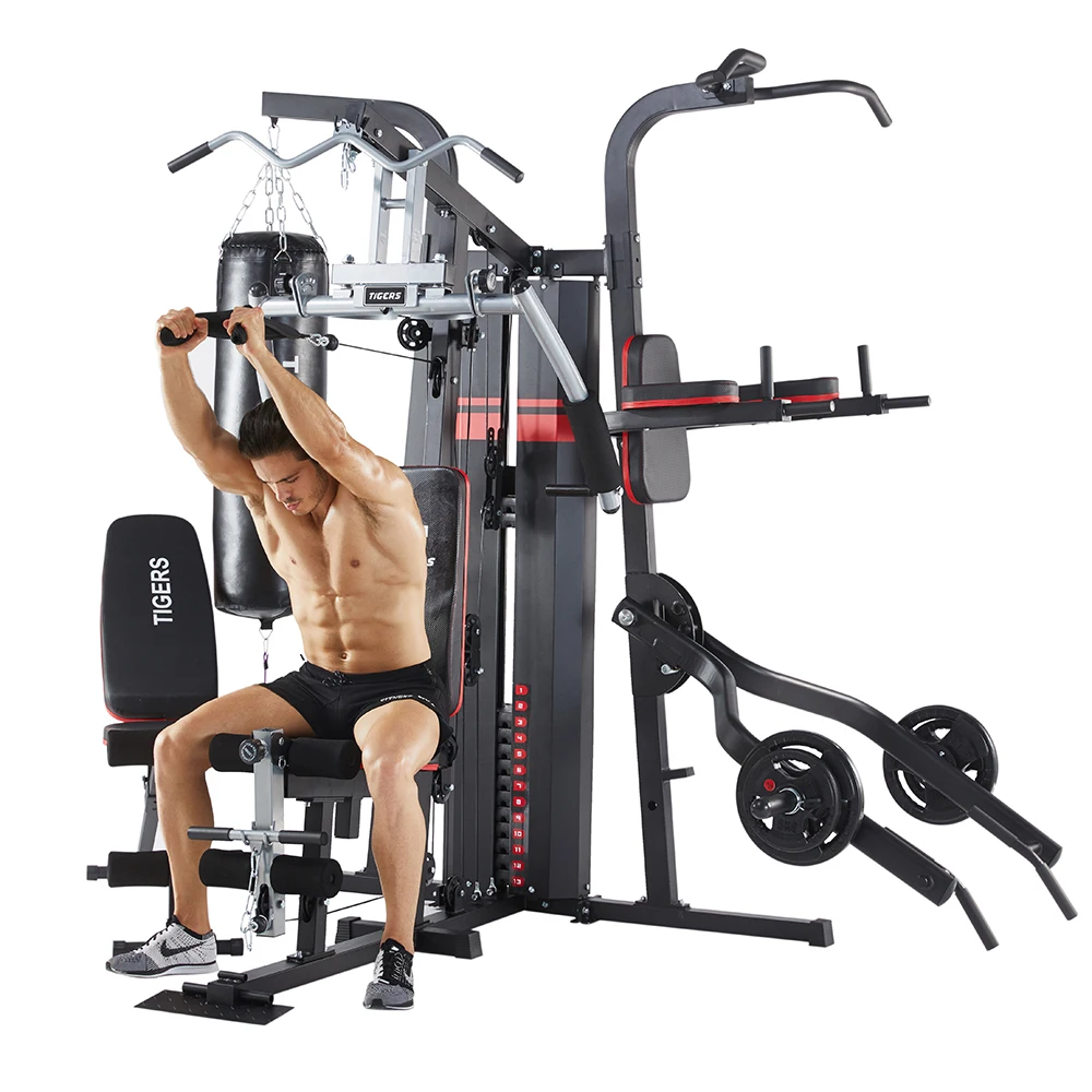 

Ready Stock Multi function Gym Station Home gym Equipment Sports Fitness Machine, Black