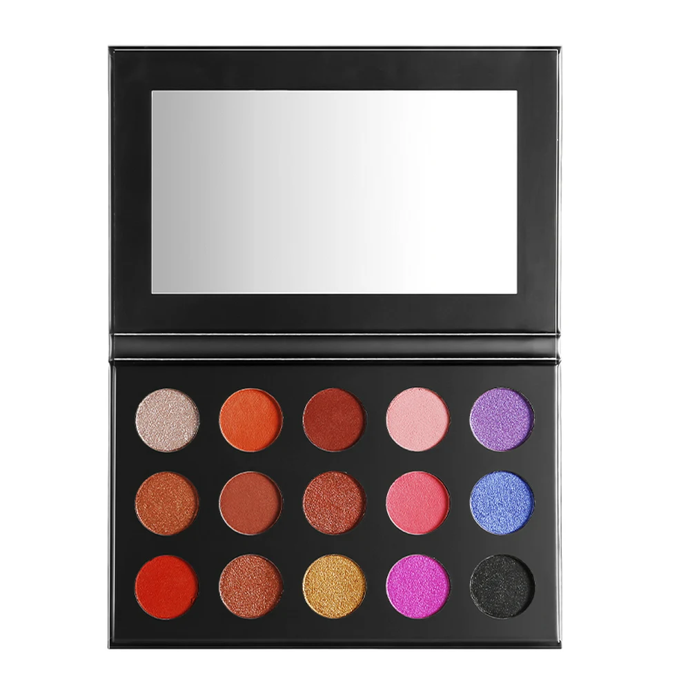 

15 Colors New Eyeshadow Wet Powder Easy Makeup Private Label Customization Colorful Eye Shadow Palette