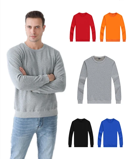 

Hot Sale Custom Pullover Unisex Hoodies Sweatshirts Winter 100%Cotton Comfortable Spring Autumn Slim Crew Neck Sweater for Men, Multi