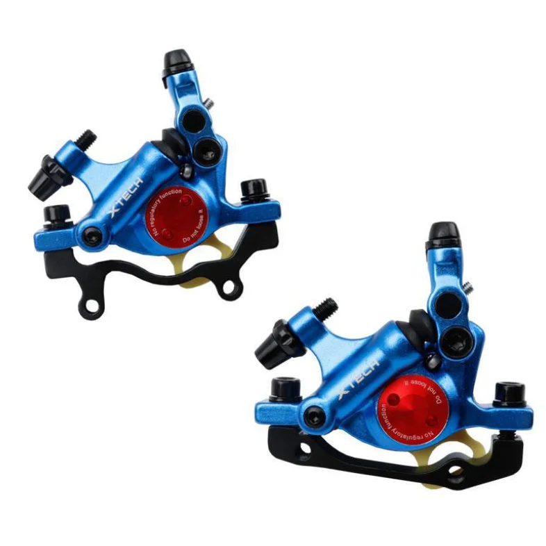 

Aluminum Alloy Rear Black Road MTB Bike Mechanical Disc Brakes Cycling Bicycle parts set oil disc hydraulic bike disc brake, Black/red