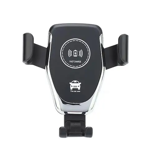 

10W Wireless Charger Car Mount Auto Clamping Cell Phones Multiple Saftely Protection Wireless Phone Holder Charge, White&black