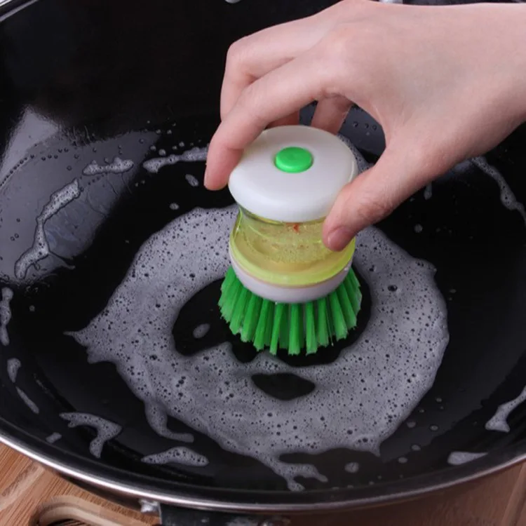 

Household Wash Pot Brush Kitchen Non-stick Oil Dish Brush Multi-function Can Be Manually Add Detergent