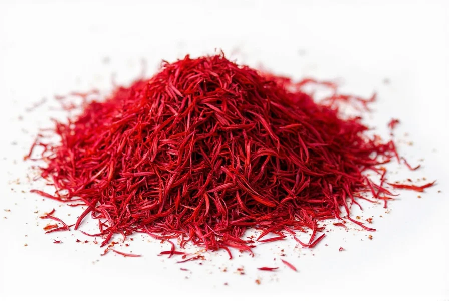 Golden saffron rice served in a porcelain bowl