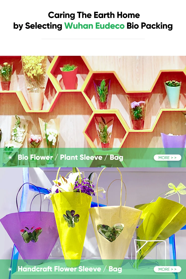 Bopp Kraft Paper Biodegradable Packing For Flower Bouquet Wrapping