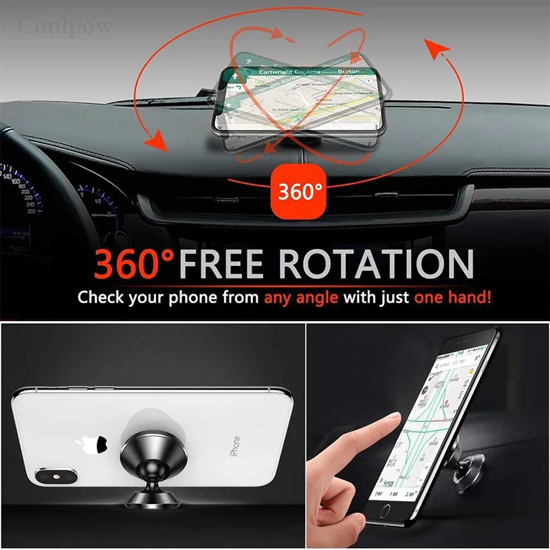 
Universal Super Strong Mobile Car Mount Magnetic Phone Holder Magnet Dashboard Car Phone Holder 