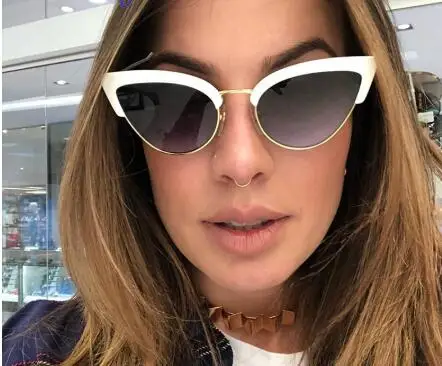 

2019 Cute Sexy Ladies Retro Cat Eye Sunglasses Women Vintage Women Brand Gradient Sun Glasses Oculos de sol UV400