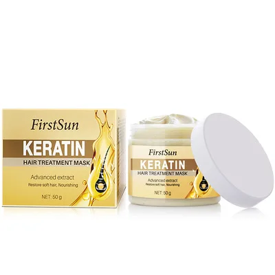 

Firstsun Organic Hair Mask Control Oil Repair Damage Keratin Treatment Hair Care