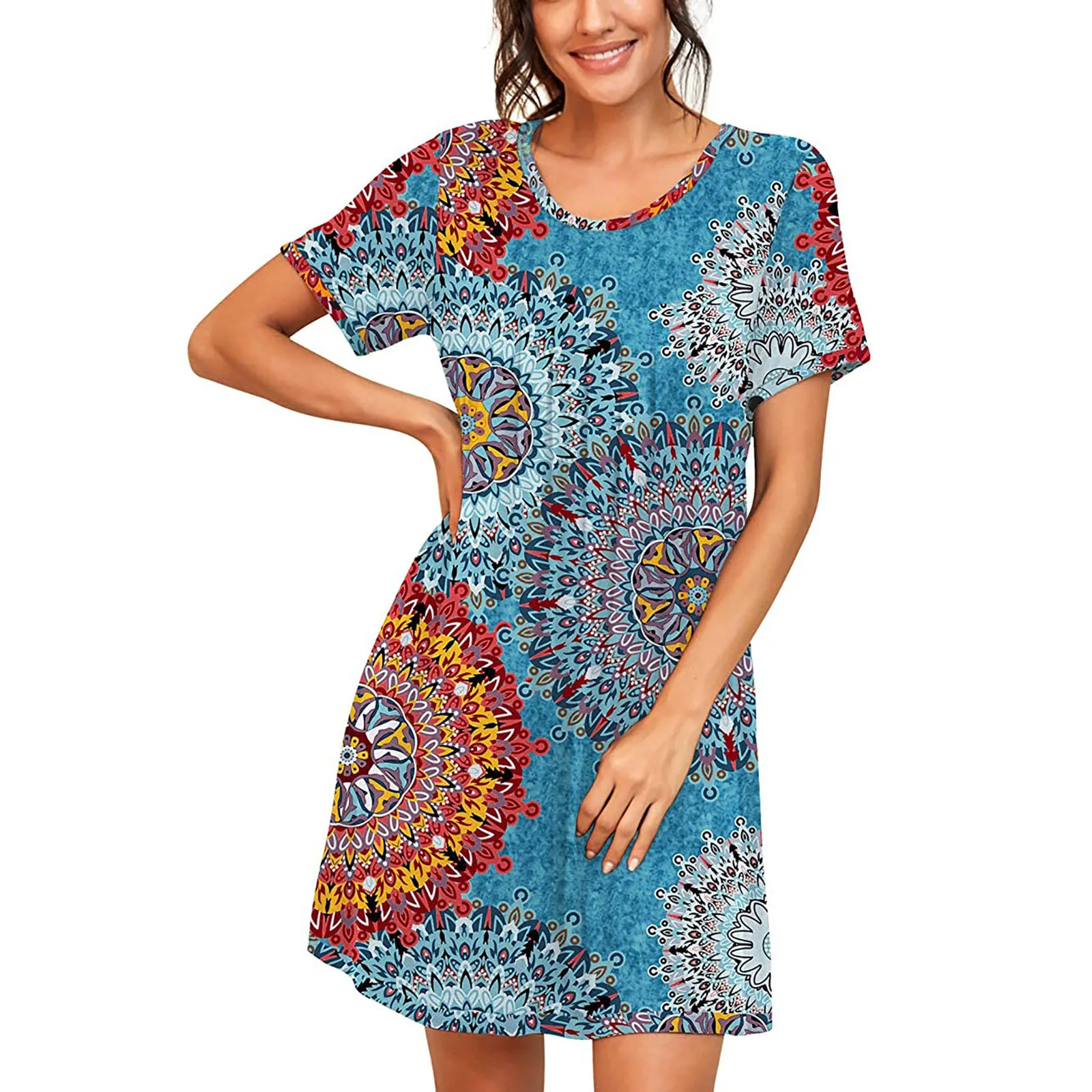 

Rummandy women casual summer basic dresses Factory direct sale stock dresses&skirts, Customized color