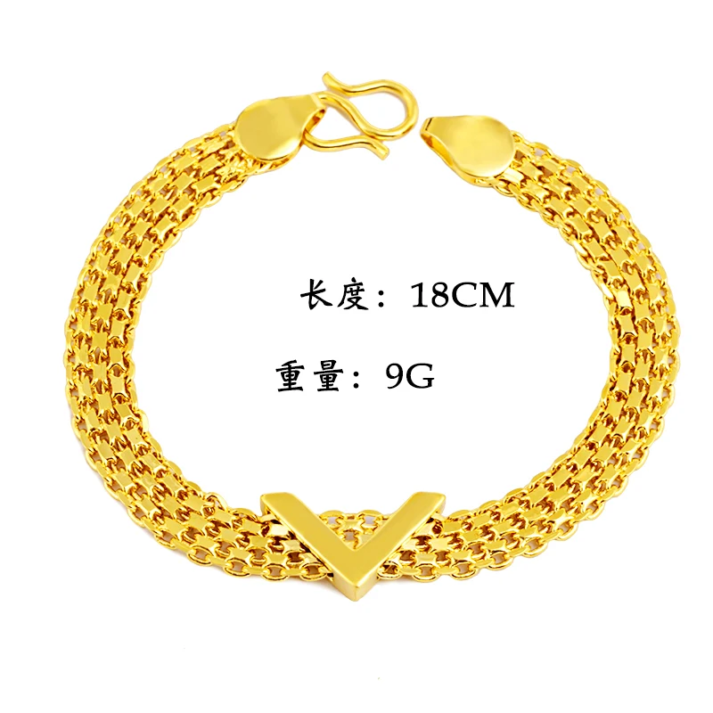 

Jinpinhui jewelry 24K gold plated bracelet for women