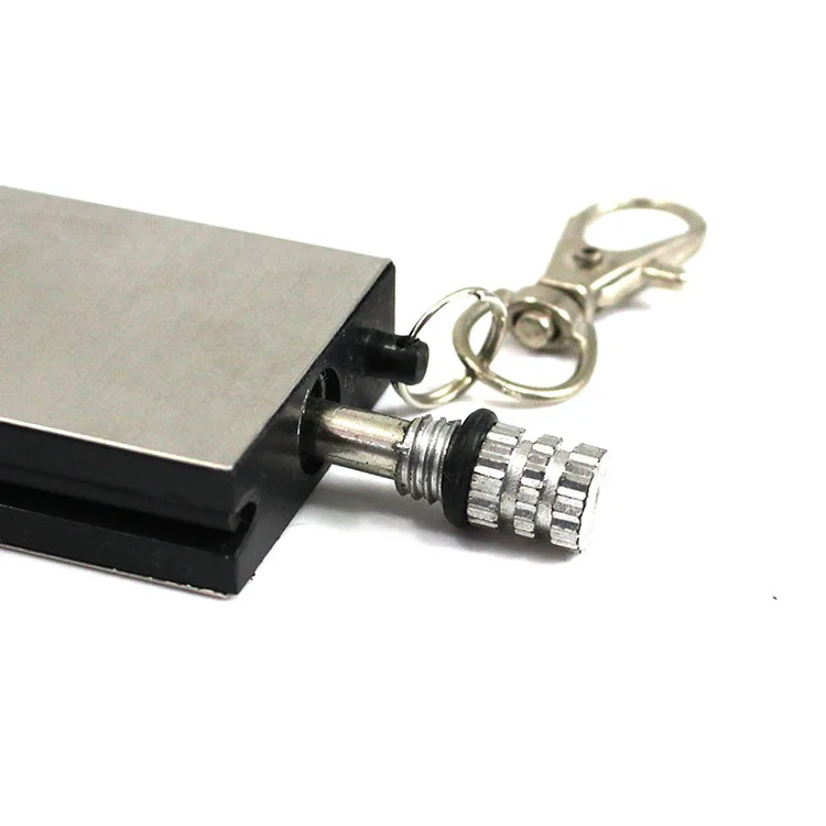 

Simple customized metal Key chain lighter, Silver