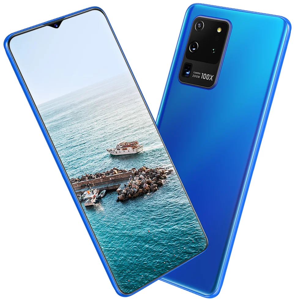 

2020 New Cheap Mobile Phone s20u0 Android 10.0 system 128G Smart phone, Black blue white