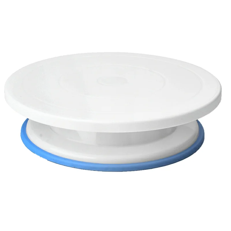 

high quality cake decorating supplies baking plastic turntable round cake rack tools cake turntable products, White