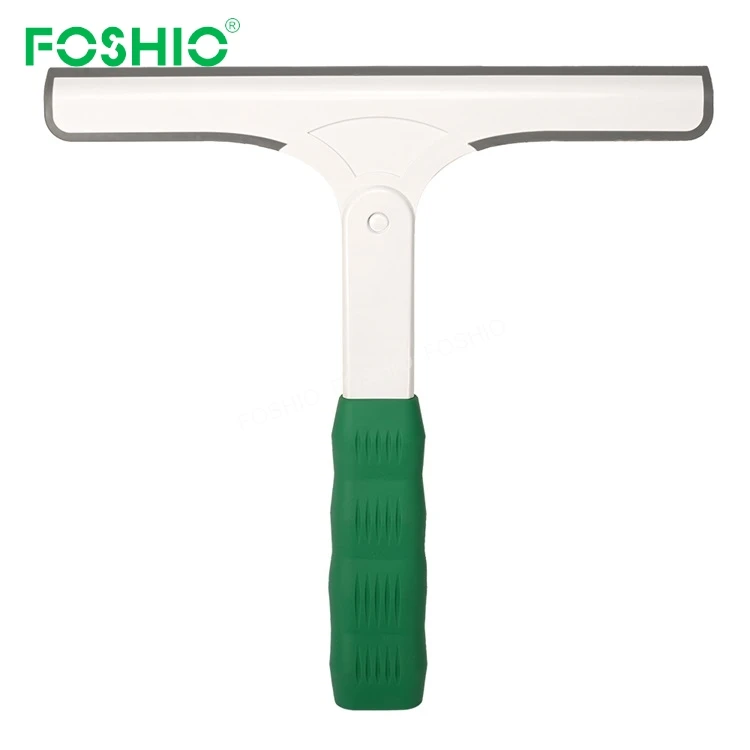 

Foshio Multi-Purpose Bathroom Drying Water Removal Window Glass Squeegee Brush, Green+white
