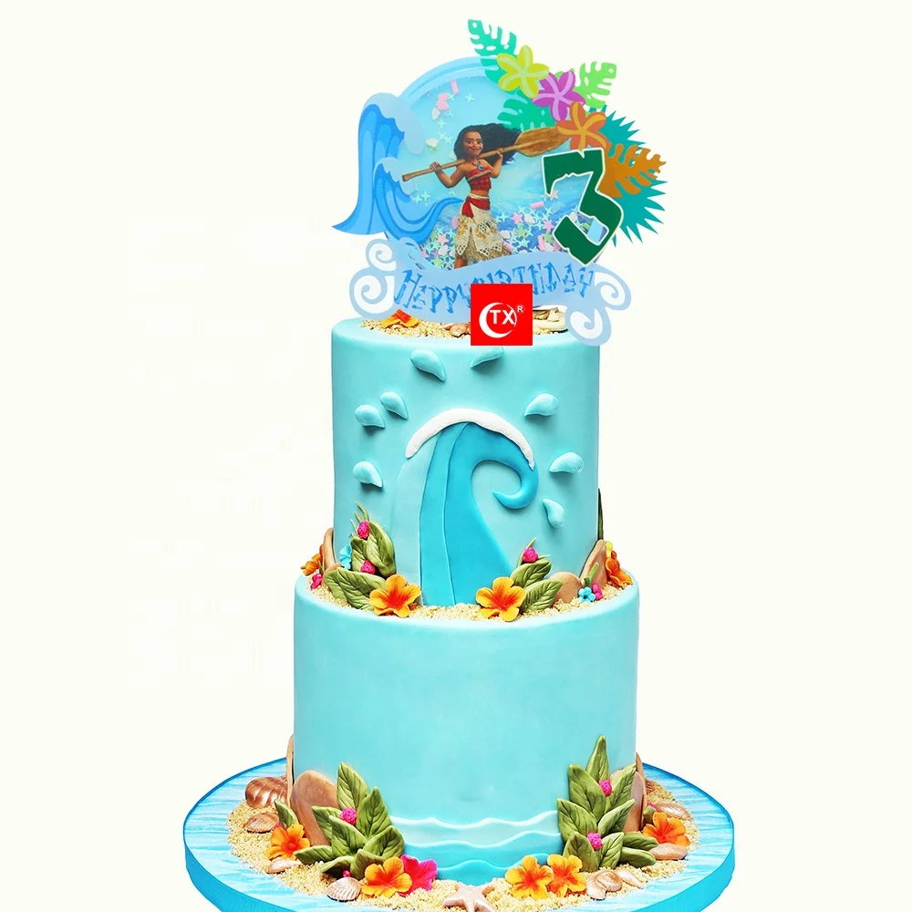 Tx Moana Theme Tropical Birthday Baby Moana Baby 1st Birthday Luau Acrylic Cake Topper For Party Decorations Supplier Buy Ins Style Birthday Cake Topper Acrylic Cake Topper Happy Birthday Cake Topper Product On