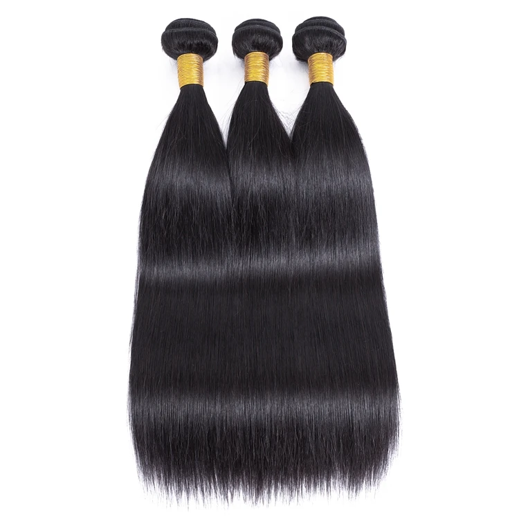 

100% Human Hair Cuticle Aligned Grade 10a Brazilian Hair Bundles With Lace Front Closure