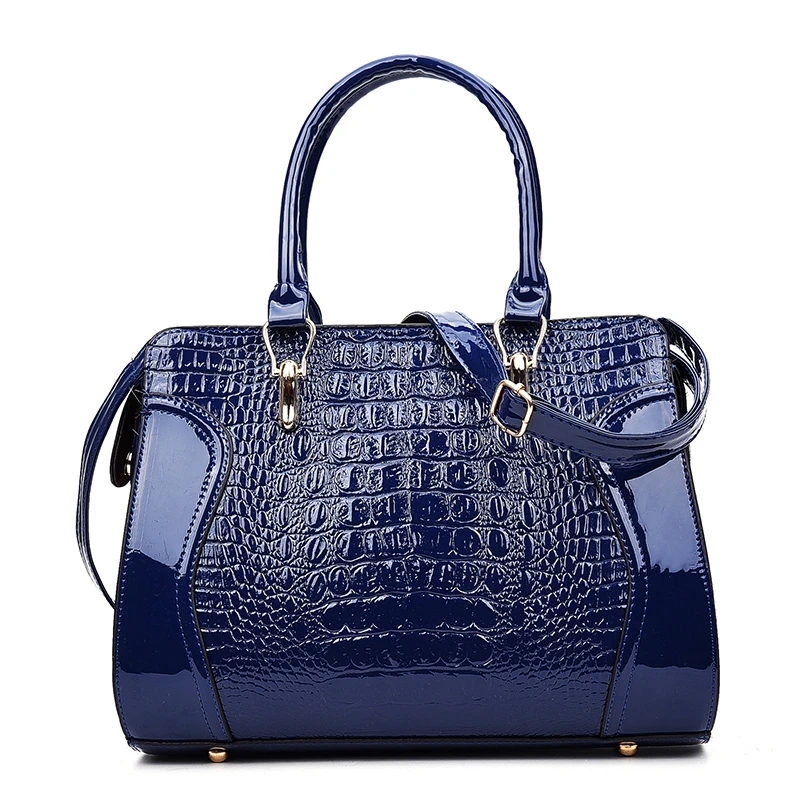 

High quality crocodile pattern ladies handbag leather messenger bag Women Hand Bags Sac A Main