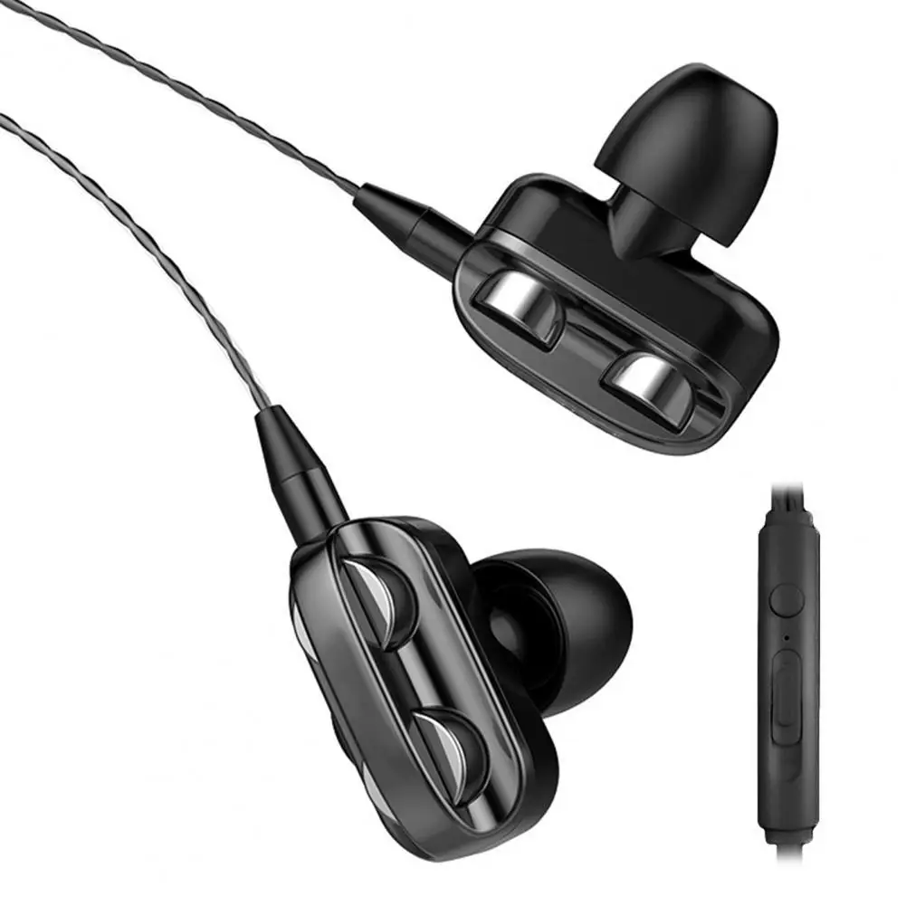 

Earphones Clear Sound Ergonomic Design In-Ear Dual Moving Coil In-Ear Wired Sport Earphones