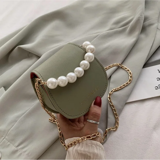 

Oeak Pearl Handle Super mini Design PU Leather Shoulder Bags For Women Stone Pattern Crossbody Bag Female Travel Handbags #1244