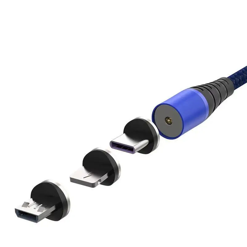 Nshi Free Shipping 3A 3.0 Phone Charging Micro Type-c Magnetic 3 IN 1 USB Cable